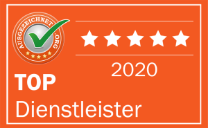 Orangene Ausgezeichnet.org Top Dienstleister 2020 Auszeichnung