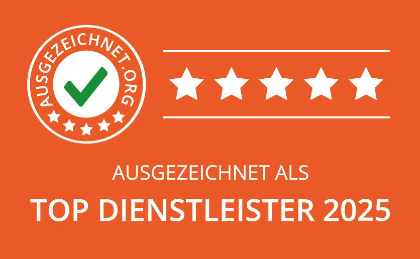 Top Dienstleister 2025 auf ausgezeichnet.org